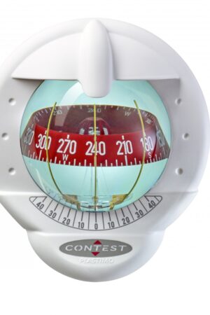 Contest 101 Compass-Vertical Bulkhead-White (Red Card)