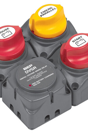 Square Battery Distribution Cluster for Single Engine with Two Battery Banks