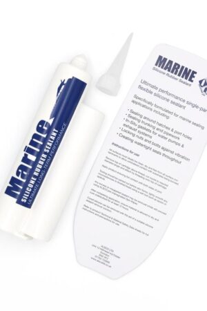 78g White Alsco Marine Silicone Rubber Sealant Blister Pack