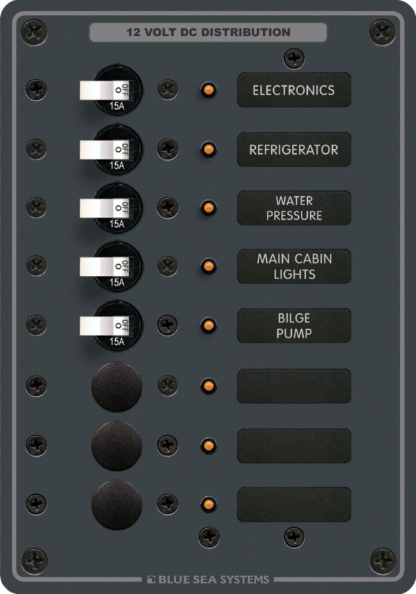 Traditional Metal DC Panel - 8 Positions