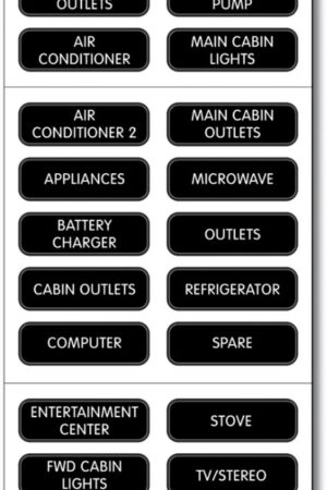 Basic AC Panel Label Set - 30 Labels