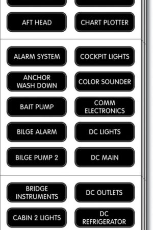 Extended DC Panel Label Set - 120 Labels