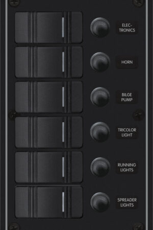 Panel H2O 12VDC CLB 6pos Blk V