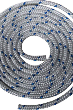 Waveline 10mm Braid on Braid Polyester White with Blue Flecks - 200M
