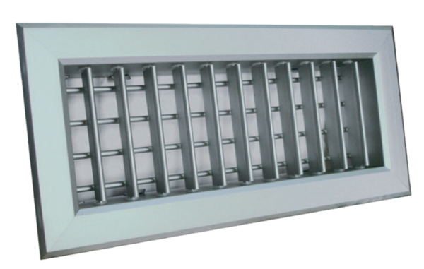 Aluminum 4 way Supply Grille, 100x100 mm (4x4")