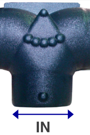 Divider T, 125 mm (5") Inlet - 125/125 (5",5") Outlets