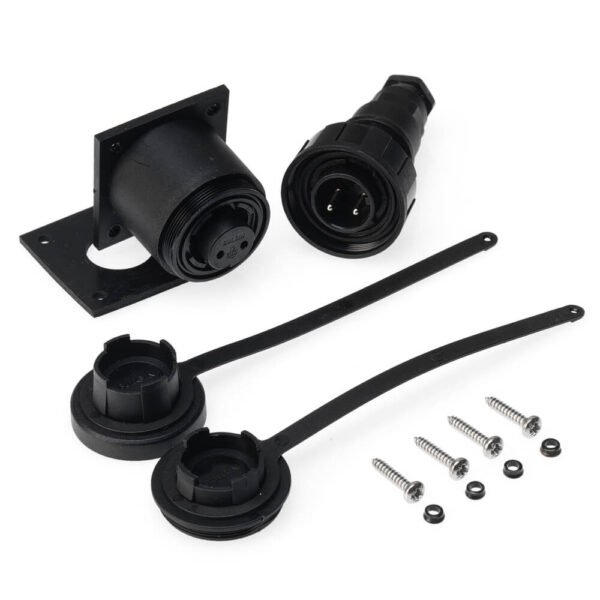 2 Pin Plug & Bulkhead Socket Kit