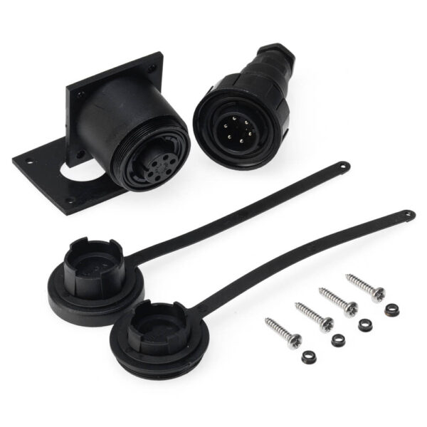 6 Pin Plug & Bulkhead Socket Kit