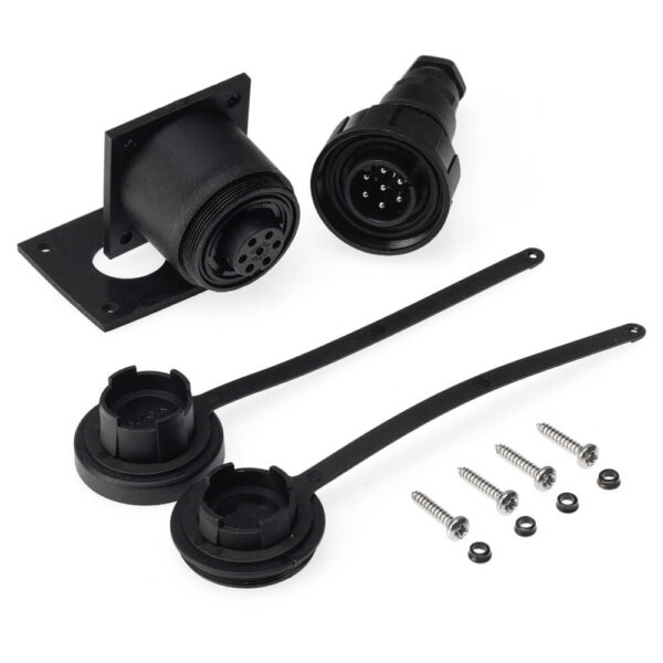 7 Pin Plug & Bulkhead Socket Kit