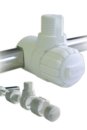 WHITE NYLON RAIL MOUNT 1"-14 THREADS ON 1" DIAMETER