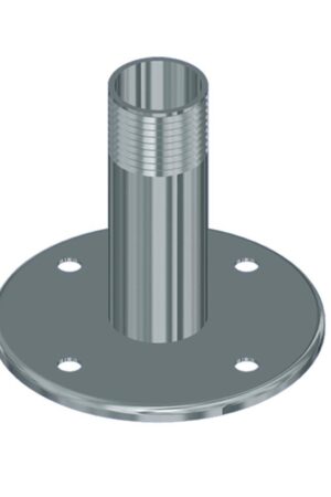 DECK MOUNT BASE 1"- 14 MALE THREADS FOR GPS AND OTHER ANTENNAS SAME THREADS INOX AISI 316