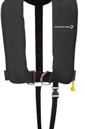 UML 165N Automatic ISO Life jackets-Harness version-Black
