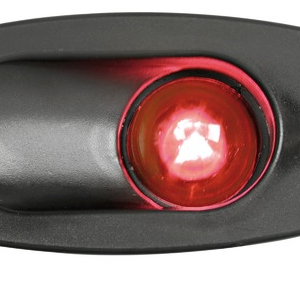 Built-in Side Navigation Lights made of ABS-112,5° left red-Black
