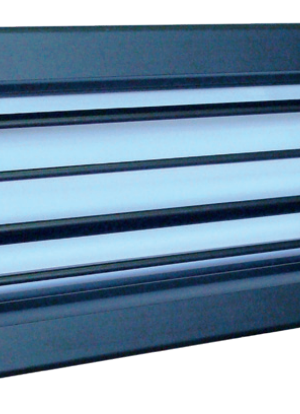 Black Aluminum Supply Air Grille 200x100 (8x4")
