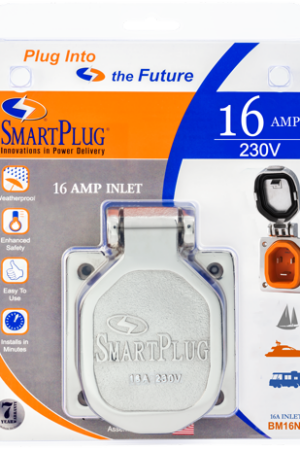 16 Amp - Stainless Steel Inlet w/ SS Cover Assembly