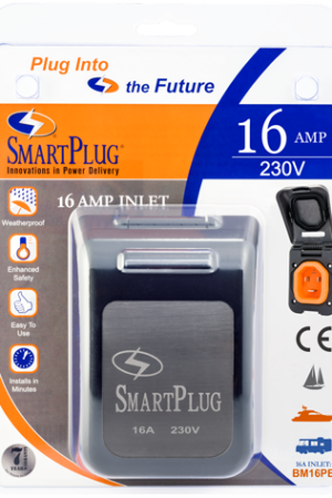 16 Amp - Non-Metallic Inlet w/ Black Cover Assembly