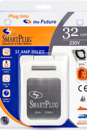 32 Amp - Non-Metallic Inlet w/ White Cover Assembly