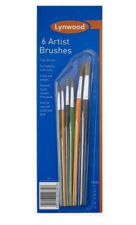 6 Artist Brushes