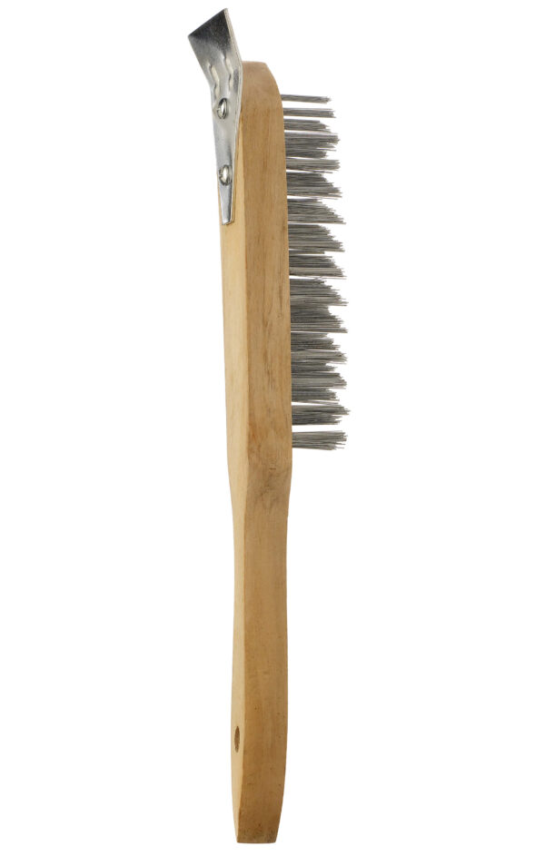 4 Row Wire Brush with Scraper