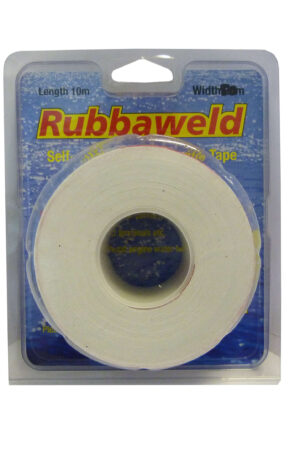 White 5m X 25mm Rubbaweld Self Amalgamating Marine Tape