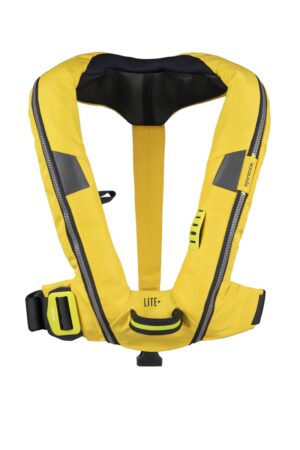 Deckvest Lite+ Ultra-Lightweight Lifejacket-Sun Yellow-170N buoyancy