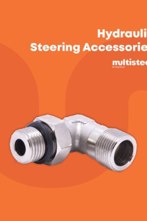 Elbow to Connect Hoses to Cylinders and Helms with ports 9/16 UNEF