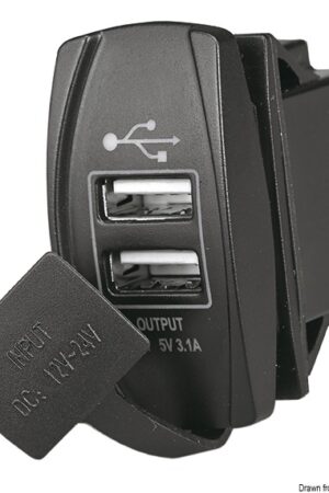 Dual USB-A Port Current Plug