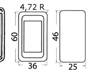 Plastic Bezel for N. 1 Switch