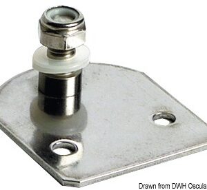 Flat Fastening Plate w/8-mm Threaded Pin