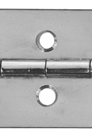 Mirror polished SS rectangular hinge 60x40 mm