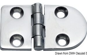 Hinge A 95% AISI316 70x40 mm