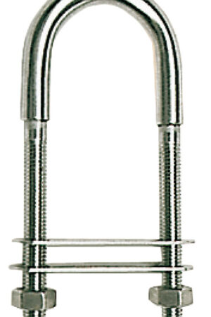 U-bolt AISI316 105mm w/two plates 50x15 mm
