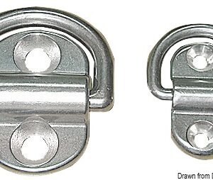 SS swiveling half ring 28x54 mm