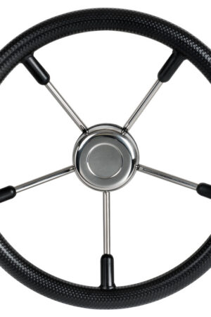 Soft polyurethane steering wheel black 350 mm