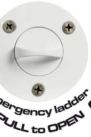 3-step emergency ladder w/ front screws