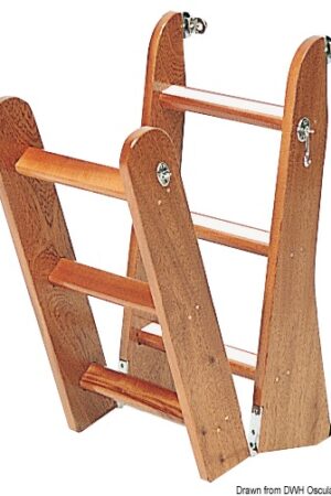 Mahogany Ladder 4 Steps