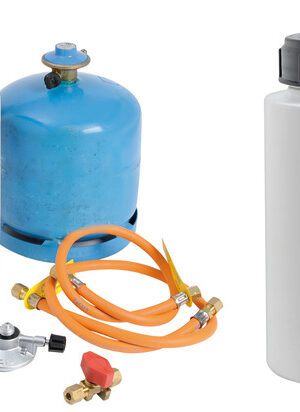 Watertight gas bottle housing