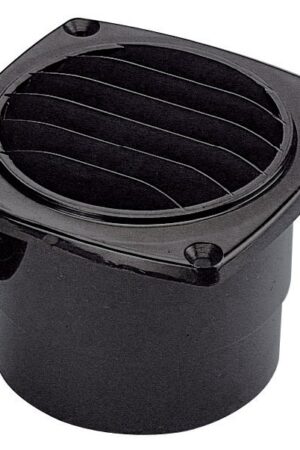 ABS hose vent w/collar white 126 x 126 mm