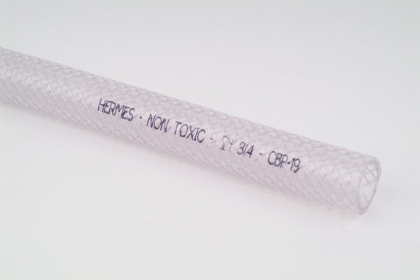 1" (25mm) Clear reinforced PVC Heavy Duty Food Quality Hose, 30M Length