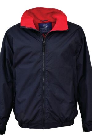 Navy Crew Jacket Red Fleece Size XXL