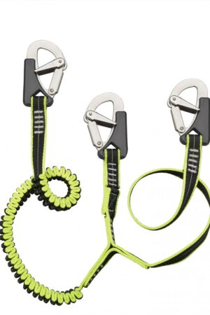 St. Steel Safety Hook Tethers-Double Tether, 3 Hooks