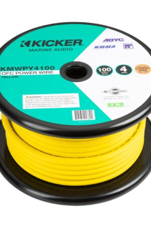 Marine 4AWG Yellow Power Cable - 100ft