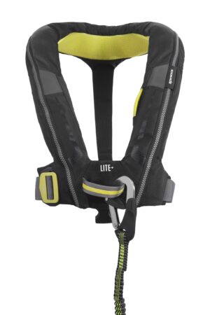 Deckvest Lite+ Ultra-Lightweight Lifejacket-Black Graphite-275N buoyancy