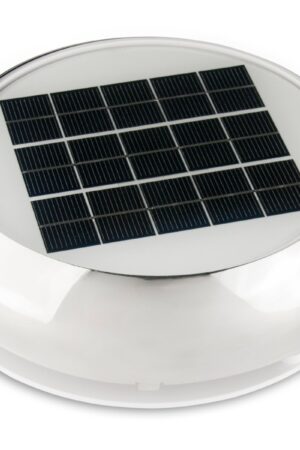 Day/Night Solar Vent, 3" (7.62 cm) Stainless Steel