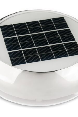 Day/Night Solar Vent, 4" (10.16 cm) Stainless Steel