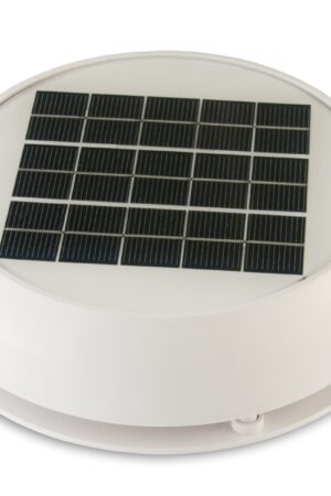 Day/Night Solar Vent, 4" (10.16 cm) White