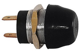 Push-Button Plastic Black Chr.Br 20a