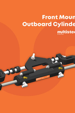 Front Mount Hydraulic Steering Outboard Cylinder up to 175 HP