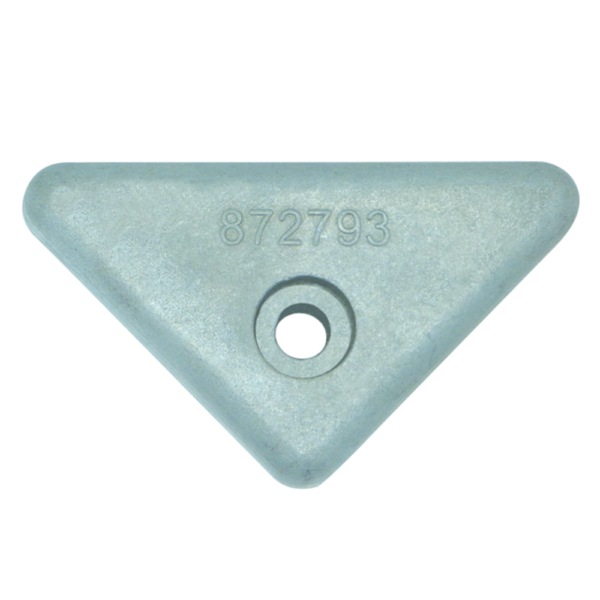 Zinc Engine Anode VOLVO Penta Side Mounted triangle for 290, 290DP, SX, DP-X.