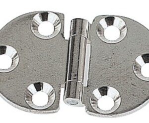 Rectangular Hinge, Chrome-Plated Brass